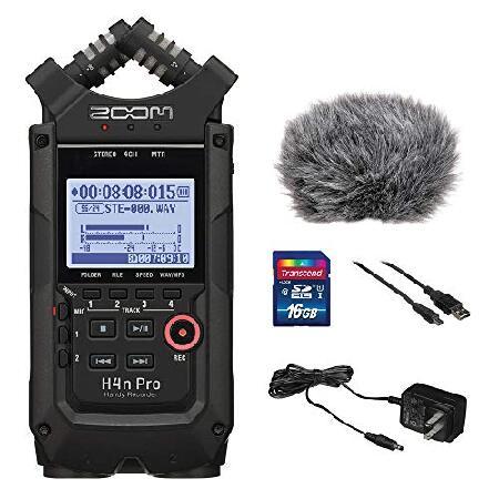 Zoom H4n Pro All Black 4-Track Portable Recorder (...