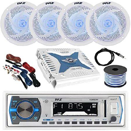Complete Marineパッケージ: Pyle Bluetooth Marine受信機、Pyl...