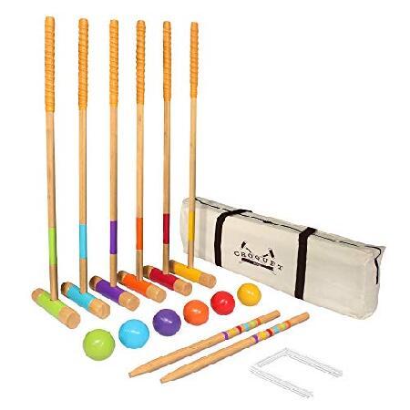 GoSports Premium Croquet Set - Full Size for Adult...