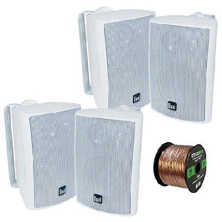 デュアルElectronics lu47 4 &quot; 3ウェイインドア/アウトドアブラックスピーカー、E...