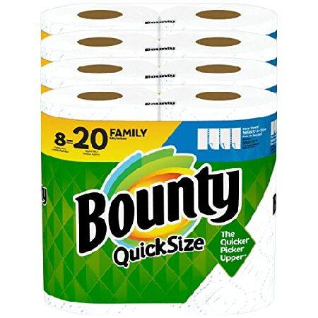 Bounty Quick-Size Paper Towels, White, 8 Family Ro...