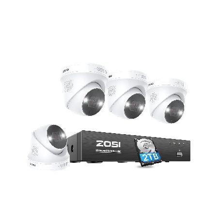 ZOSI 4K POE Security Cameras System with 2TB Hard ...