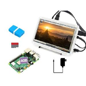 waveshare Display Kit Compatible with Raspberry Pi 4 Model B 7inch Capacitive Touch LCD Micro Card and etc.｜wolrd