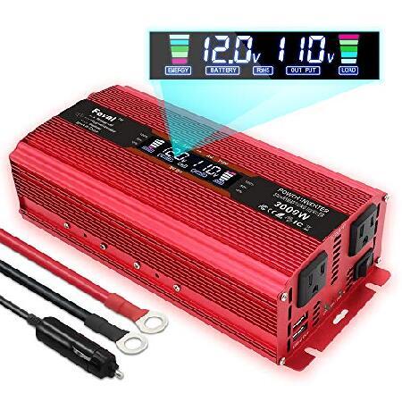 Yinleader Power Inverter 1500W/3000W DC 12V to 110...