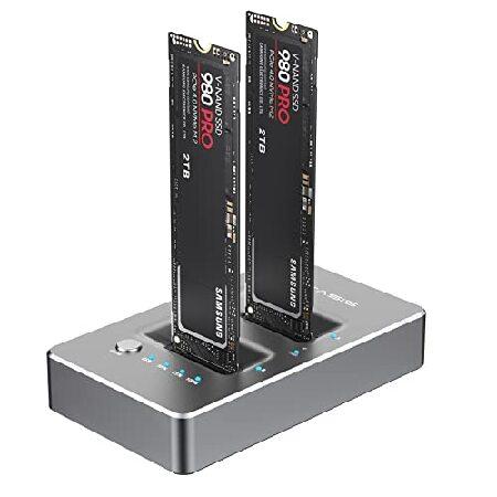 ACASIS typec USB 10Gbps - NVME クローン デュアルベイ 外付けハードド...