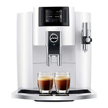 Jura E8 Espresso Coffee Machine, 64 ounces (White)