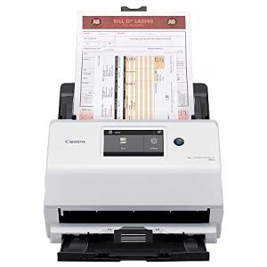 Canon imageFORMULA R50 Business Document Scanner for PC and Mac - Color Duplex Scanning - Connect with USB Cable or Wi-Fi Network - LCD Touchscreen -