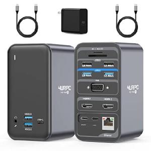 GIISSMO Macbook Pro/Air 14-IN-2 USB C ドッキングステーション type