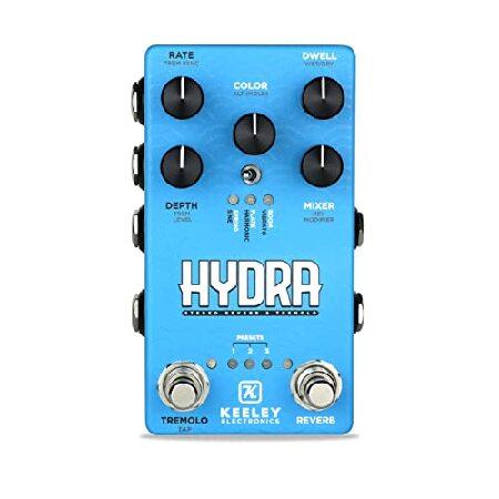 Keeley Hydra Stereo Reverb and Tremolo Pedal, Blue...
