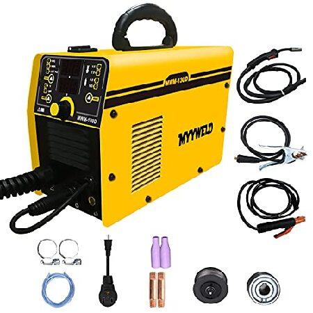 MYYWELD Mig Welder 130D 110/220V デュアル電圧マルチプロセス溶接機 ...