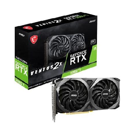 MSI GeForce RTX 3060 Ti VENTUS 2X 8G OCV1 LHR グラフィ...