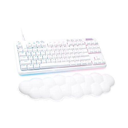 ロジクール 有線メカニカル式ゲーミングキーボード LIGHTSYNC RGBライティング クリッキー...