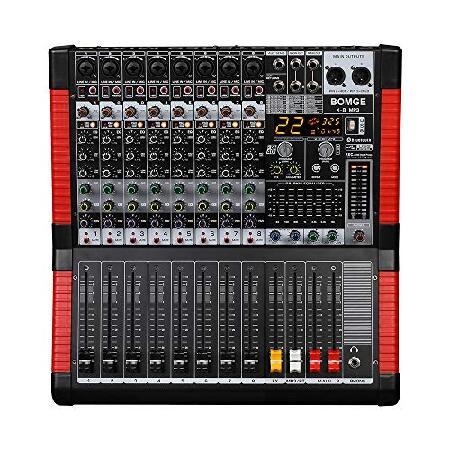 BOMGE X-8 Professional 8 Channel Audio Mixer Sound...