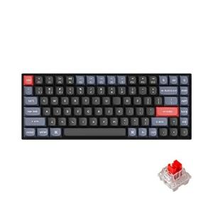 Keychron K2 Pro QMK/VIA Wireless Mechanical Keyboard, Custom Programmable Macro Wired Keyboard with Hot-Swappable K Pro Red Switch White LED Backlight｜wolrd