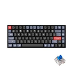 Keychron K2 Pro QMK/VIA Wireless Mechanical Keyboard, Custom Programmable Macro Wired Keyboard with Hot-Swappable K Pro Blue Switch White LED Backligh｜wolrd