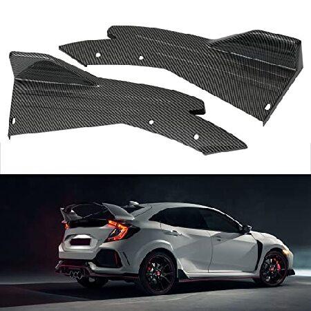 JMTBNO 光沢ブラックリアバンパースプリッターリップディフューザーカナード スバルインプレッサ ...