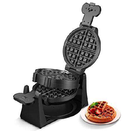 Waffle Maker, Belgian Waffle Maker Iron 180° Flip ...