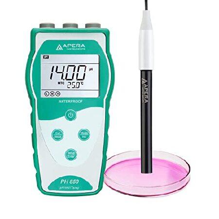 Apera Instruments バリューシリーズ PH850-FT ポータブルハンドヘルドpHメ...