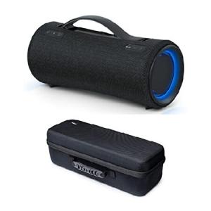 Sony SRS-XG300 X-Series Wireless Portable-Bluetooth Party-Speaker (Black) Bundle with Knox Gear Hard Travel Case (2 Items)