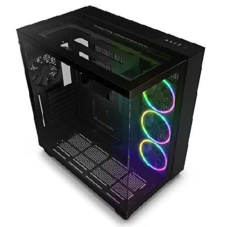 NZXT H9 Elite 2層構造 ミドルタワー PCケース 強化ガラスモデル Black CM-...