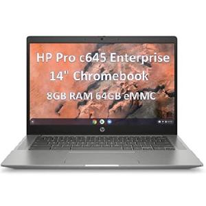HP Pro C645 Chromebook Enterprise 14” HD WLED (AMD Dual-Core Athlon 3050C, 8GB RAM, 64GB eMMC SSD) Narrow Bezel Business Laptop, B＆O Audio, 2 x USB-｜wolrd
