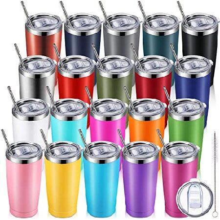20 Pack Insulated Coffee Tumbler 20oz Stainless St...