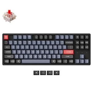 Keychron K8 Pro QMK/VIA Wireless Mechanical Keyboard, Hot-Swappable Aluminum Frame TKL Custom Programmable Keyboard with RGB Backlit, Gateron G Pro Re｜wolrd