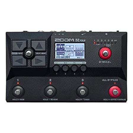 Zoom B2 Four Bass Multi-Effects Processor with 6 D...