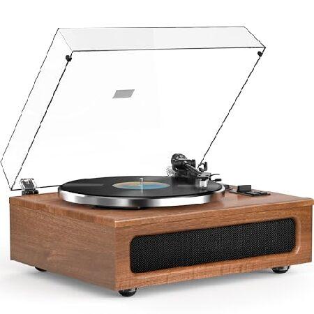 All-in-One Vintage Record Player High Fidelity Bel...