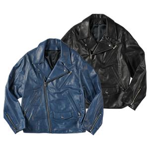 ポータークラシック Porter Classic【正規販売店】PC RIDERS JACKET W/LOVE ＆ PEACE SILVER ライダースジャケット ラブアンドピース シルバー PC-017-1962｜womanremix