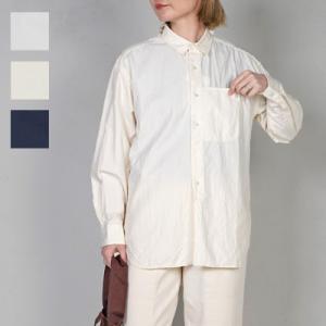 ホームスパン homspun コットンギャバギャザースカート ロング M 黒  