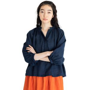 fog linen work フォグリネンワーク LYNA TOP NUIT リナ　トップ　ニュイ　LWA694-1348｜womanremix