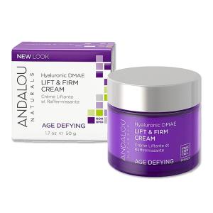 アンダルーナチュラルズ ヒアルロン酸 DMAE リフト&amp;ファームクリーム 50g (1.7oz) Andalou Naturals Hyaluronic DMAE Lift &amp; Firm Cream｜womensfitness