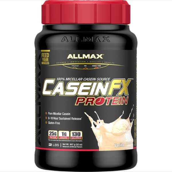 オールマックス カゼインFX プロテイン バニラ味 908g 27回分 ALLMAX CASEIN-...