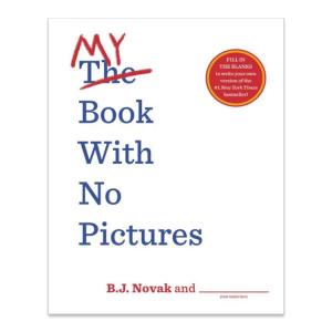 【洋書】 絵のない私の本 [B. J. ノヴァク] My Book with No Pictures [B. J. Novak] 穴埋め ステッカー付き オリジナル 創作 楽しい 言葉 単語 笑い｜womensfitness