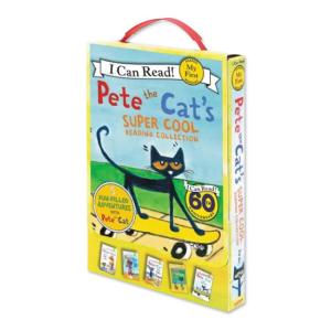 【洋書】ピートザキャット スーパー クール リーディング コレクション 5冊組 [ジェームス・ディーン] Pete the Cat Super Cool Reading Collection｜womensfitness