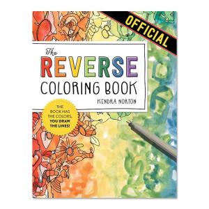 【洋書】リバース・カラーリング・ブックT 色はついてるから、線を描こう！ [ケンドラ・ノートン] The Reverse Coloring BookT[Kendra Nortont]