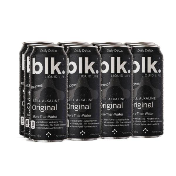 blk.天然アルカリ性ミネラルウォーター(16オンス) 12缶パック BLK Cans: Origi...