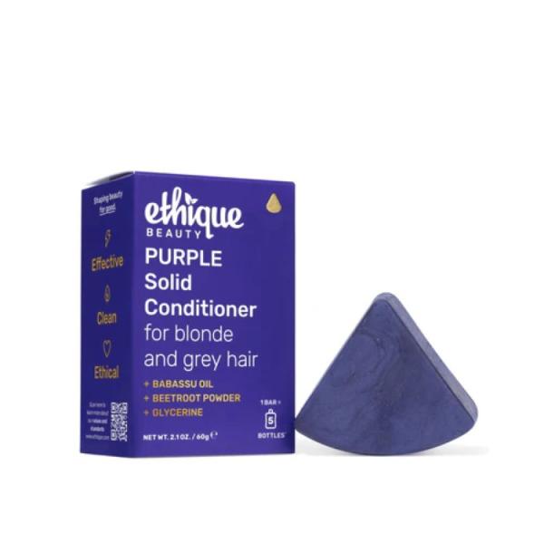 エティーク パープル 固形コンディショナーバー ブロンド・グレーヘア用 60g Ethique Pu...