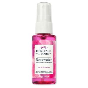 ヘリテージストア ローズウォーター アトマイザー ミスト スプレー 59ml (2floz) HERITAGE STORE Rosewater Atomizer Mist Sprayer｜womensfitness