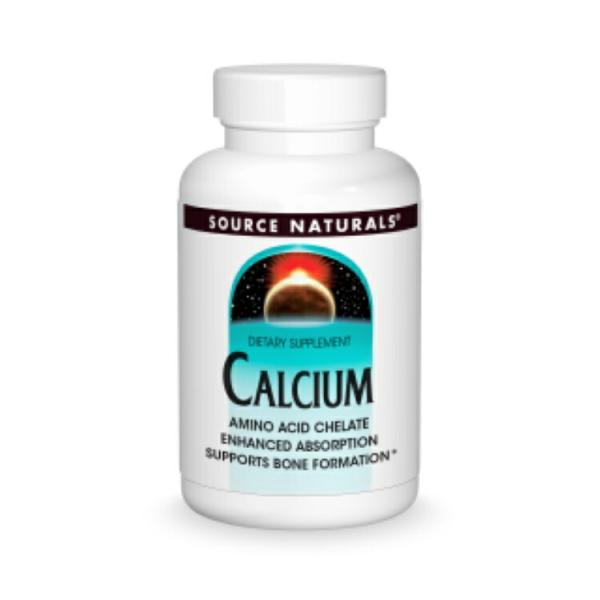ソースナチュラルズ カルシウム 200mg 250タブレット アミノ酸 エンハンスド アブソープショ...