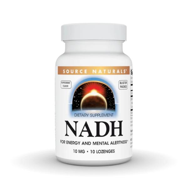 ソースナチュラルズ NADH 10mg ペパーミント味 10ロゼンジ Source Naturals...