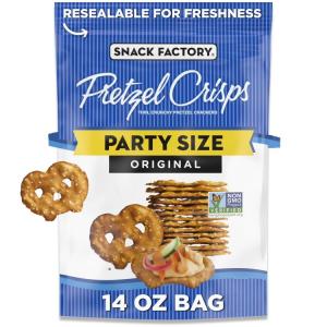 スナックファクトリー オリジナルプレッツェルクリスプ 397g パーティーサイズ Snack Factory Original Pretzel Crisps, お取り寄せ