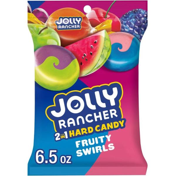 ジョリーランチャー 2-in-1 フルーツ味ハードキャンディ 6.5オンス袋 Jolly Ranch...
