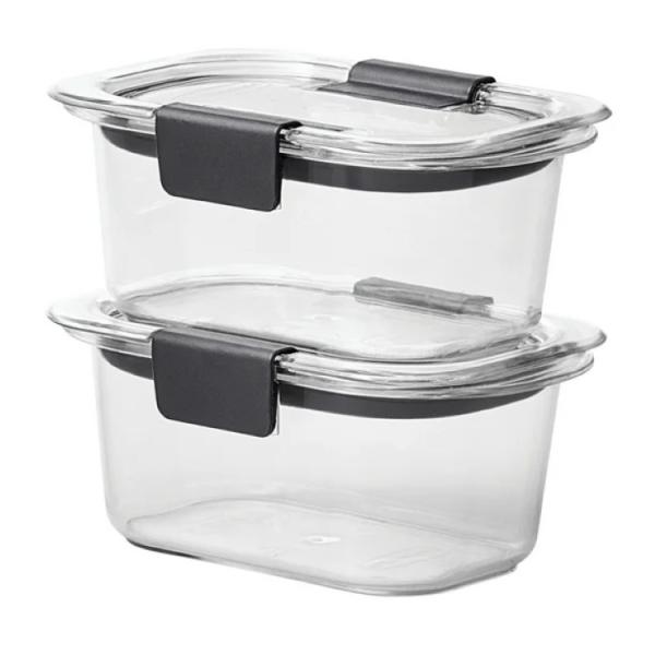 ラバーメイド ブリリアンス 汚れに強い保存容器 約1.3カップ×2個セット Rubbermaid B...
