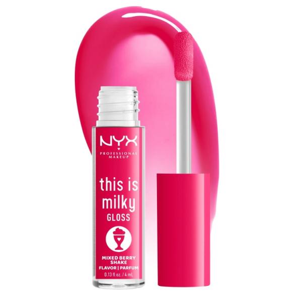 NYX プロフェッショナル メイクアップ ディスイズミルキーグロス ミックスベリーシェイク NYX ...