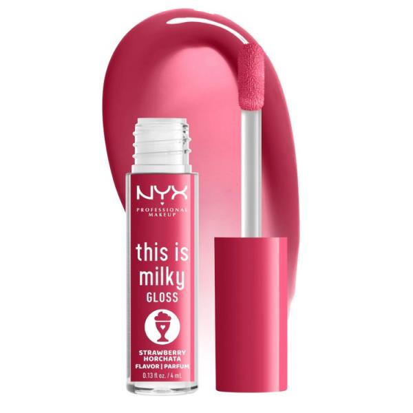 NYX プロフェッショナル メイクアップ ディスイズミルキーグロス ストロベリーホルチャタ NYX ...