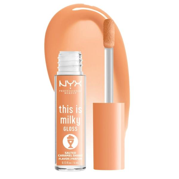 NYX プロフェッショナル メイクアップ ディスイズミルキーグロス ソルテッドキャラメルシェイク N...