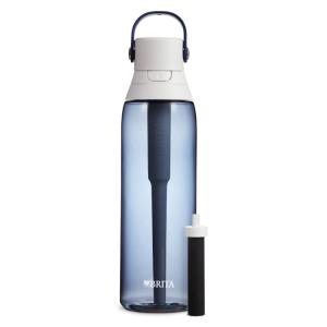 お取り寄せ ブリタ プレミアム プラスチック 浄水ウォーターボトル ナイトスカイ 770ml ストロー付き Brita 26oz Premium Plastic