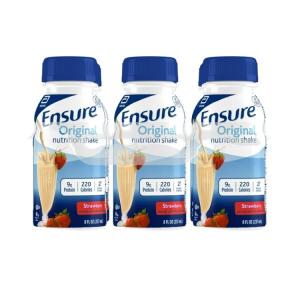 エンシュア オリジナル ニュートリション シェイク ストロベリー 237ml 6本 Ensure Original Nutrition Shake, 9g Pr お取り寄せ